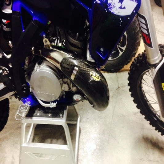 P3 CARBON - PIPE GUARD - STOCK/FMF PIPE - SHERCO SC250/300 14-20 / SE250/300 14-20