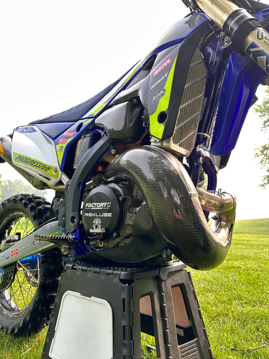 P3 CARBON - PIPE GUARD - MAXCOVERAGE - STOCK SPES PIPE - 23-26 SHERCO SC 250/300 23-26 SE250/300 17-26