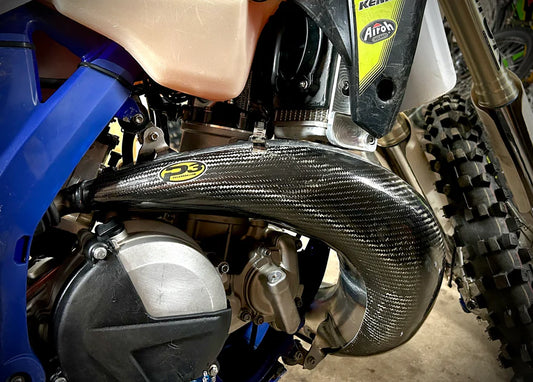P3 CARBON - PIPE GUARD - MAXCOVERAGE - FMF GNARLY / FATTY PIPE - SHERCO SE250/300 20-26 / SC250/300 20-26