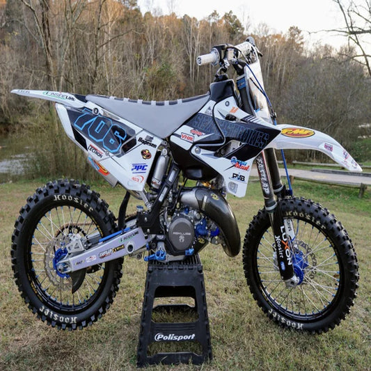 P3 CARBON - PIPE GUARD - FMF PIPE - YAMAHA YZ125 05-21 / YZ125X 20-22