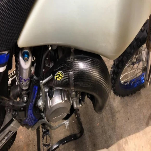 P3 CARBON - PIPE GUARD - STOCK PIPE - YAMAHA YZ85 19-26