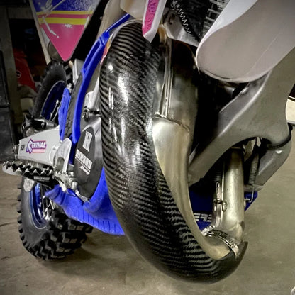 P3 CARBON - PIPE GUARD - FMF PIPE - YAMAHA 22-26 YZ125 / 23-26 YZ125X