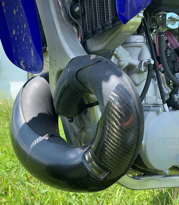 P3 CARBON - PIPE GUARD - STOCK PIPE - YAMAHA YZ250 02-26