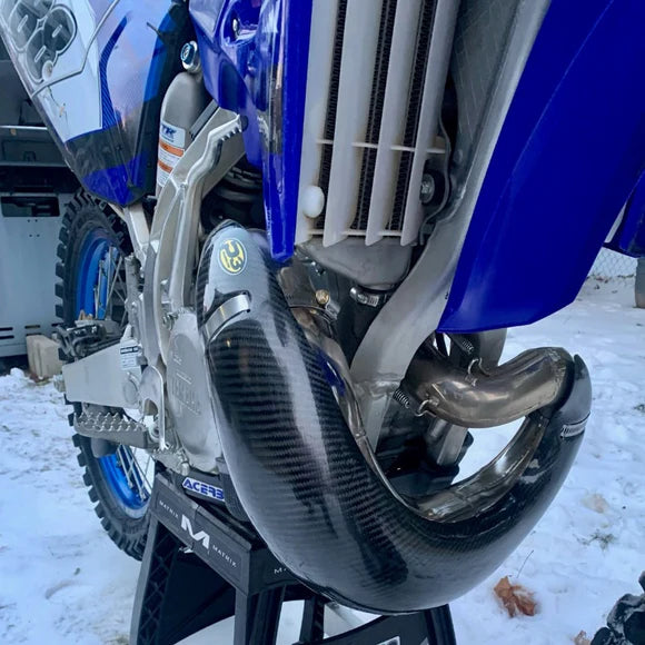 P3 CARBON - PIPE GUARD - FMF PIPE - YAMAHA YZ250 99-26 / YZ250X 16-26