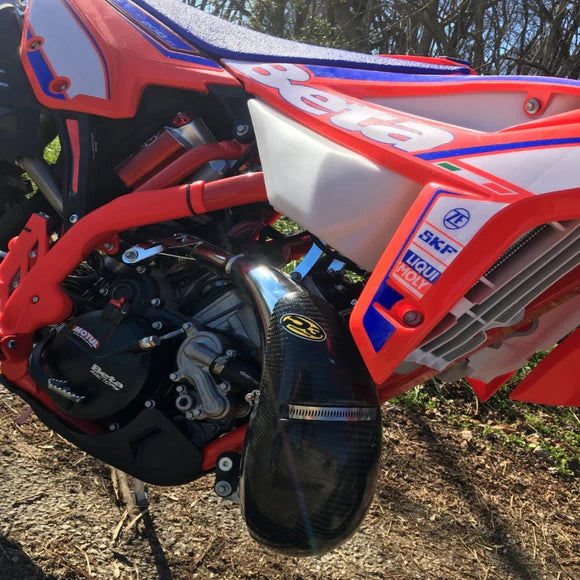 P3 CARBON - PIPE GUARD - STOCK PIPE - BETA 200 RR/RACE/X-PRO ENDURO 19-26