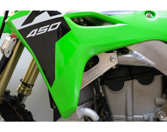 WORKS CONNECTION - RADIATOR BRACES - KAWASAKI 24-25 KX450/KX450X