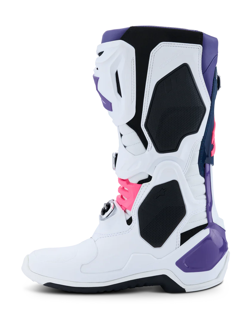 ALPINESTARS - TECH 10 - WHITE/VIOLET/NAVY BLUE/PINK FLUO