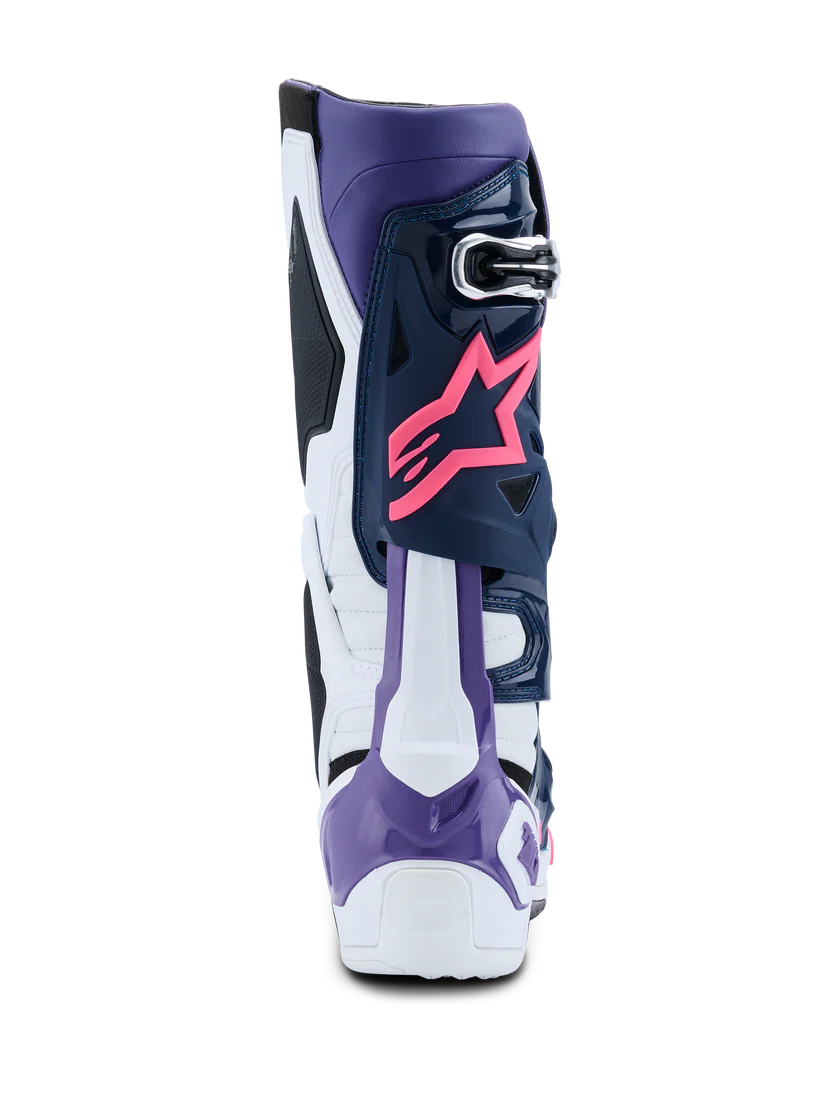 ALPINESTARS - TECH 10 - WHITE/VIOLET/NAVY BLUE/PINK FLUO