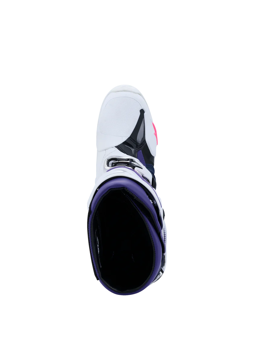 ALPINESTARS - TECH 10 - WHITE/VIOLET/NAVY BLUE/PINK FLUO