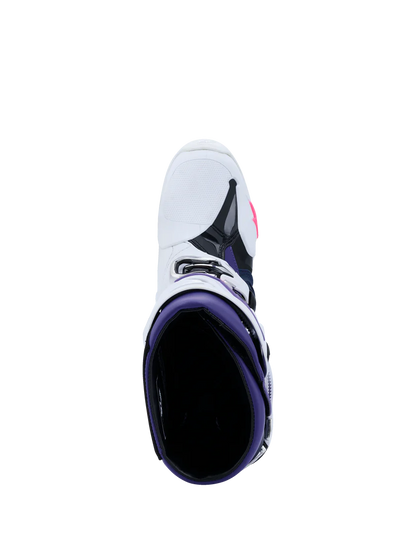 ALPINESTARS - TECH 10 - WHITE/VIOLET/NAVY BLUE/PINK FLUO