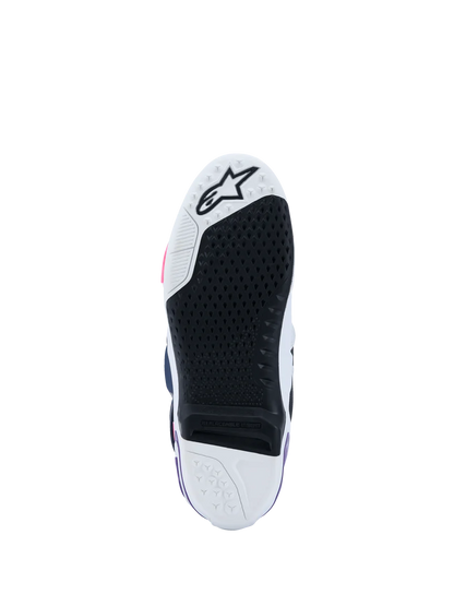 ALPINESTARS - TECH 10 - WHITE/VIOLET/NAVY BLUE/PINK FLUO