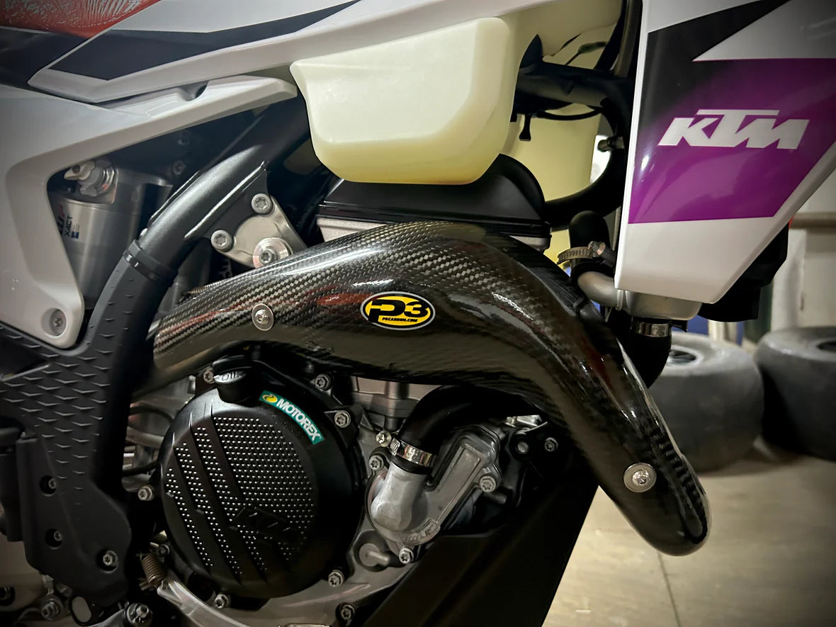P3 CARBON - HEAT SHIELD - STOCK HEADER - KTM 23-26 250F / HUSQ 23-26 250F / GAS GAS 24-26 250F
