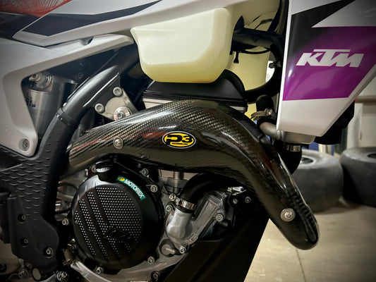 P3 CARBON - HEAT SHIELD - STOCK HEADER - KTM 23-26 250F / HUSQ 23-26 250F / GAS GAS 24-26 250F
