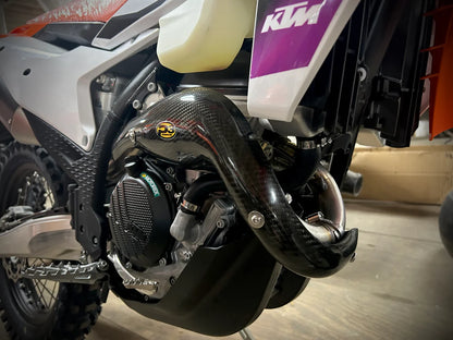 P3 CARBON - HEAT SHIELD - STOCK HEADER - KTM 23-26 250F / HUSQ 23-26 250F / GAS GAS 24-26 250F