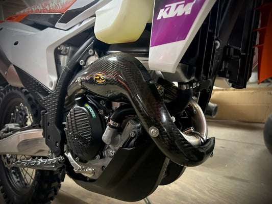 P3 CARBON - HEAT SHIELD - STOCK HEADER - KTM 23-26 250F / HUSQ 23-26 250F / GAS GAS 24-26 250F