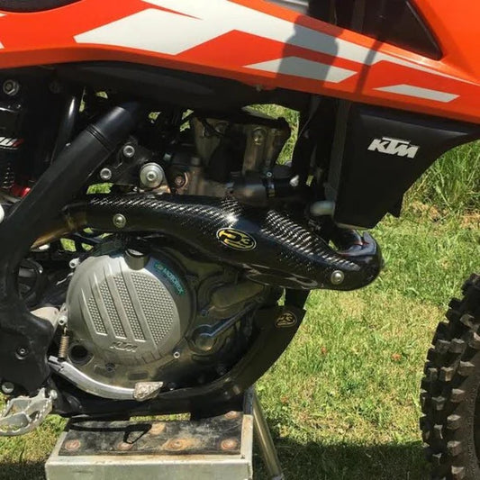 P3 CARBON - HEAT SHIELD - FMF HEADER - KTM 450 SX-F FACTORY EDITION 15-17  / HUSQ FC/FX 450 16-18 KTM 450 SX-F/XC-F 16-18