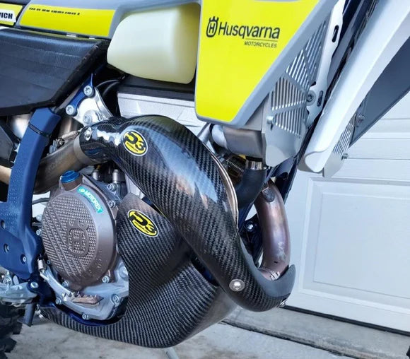 P3 CARBON - HEAT SHIELD - MAXCOVERAGE - STOCK HEADER - KTM & HUSQVARNA 350 MODELS 23-26
