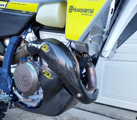 P3 CARBON - HEAT SHIELD - MAXCOVERAGE - STOCK HEADER - KTM & HUSQVARNA 350 MODELS 23-26