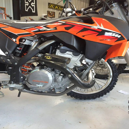 P3 CARBON - HEAT SHIELD - STOCK HEADER - HUSQVARNA FC 250/350 14-15 KTM 250 SX-F/XC-F 13-15 350 SX-F/XC-F 13-15