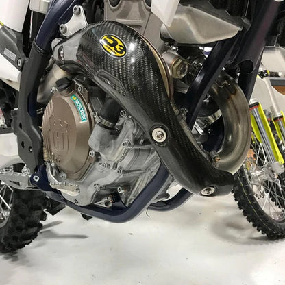 P3 CARBON - HEAT SHIELD - STOCK HEADER - KTM 350 XC-F 19-22 / 350 SX-F 19-22