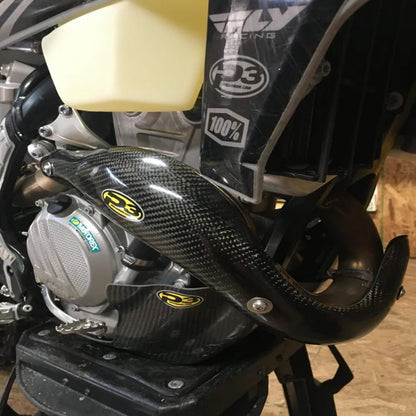 P3 CARBON - HEAT SHIELD - MAXCOVERAGE - STOCK HEADER - KTM & HSQV 350 19-22