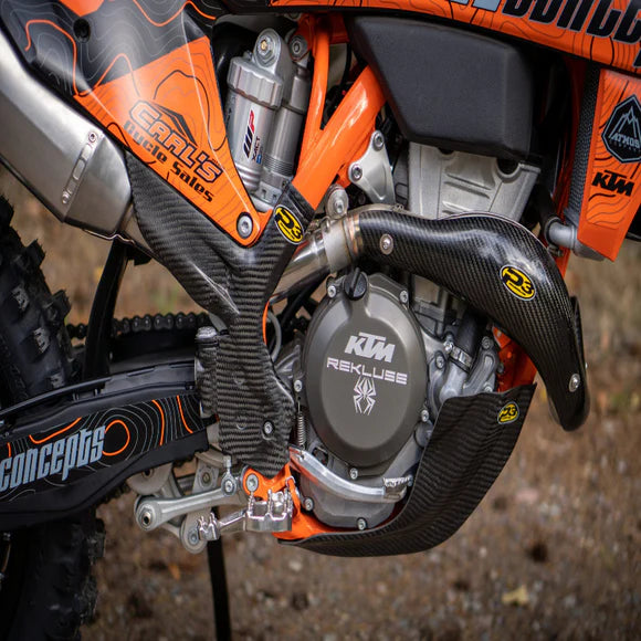 P3 CARBON - SKID PLATE - KTM 19-22 SX-F/XC-F | HUSQ 19-22 FC/FX 250/350 | GASGAS 21-23 EX250F / EX350F / MC250F