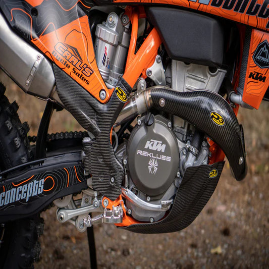 P3 CARBON - SKID PLATE - KTM 19-22 SX-F/XC-F | HUSQ 19-22 FC/FX 250/350 | GASGAS 21-23 EX250F / EX350F / MC250F