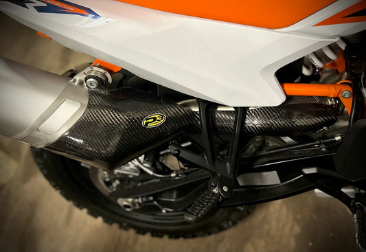 P3 CARBON - HEAT SHIELD - MAXCOVERAGE - STOCK HEADER - KTM 790 / 890 19-26