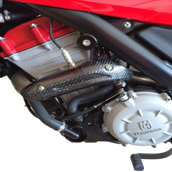 P3 CARBON - HEAT SHIELD - STOCK HEADER - HUSQVARNA TR650 TERRA/STRADA 13-14