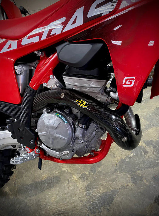 P3 CARBON - HEAT SHIELD - MAXCOVERAGE - STOCK HEADER - GASGAS 24-25 MC350F/EX350F