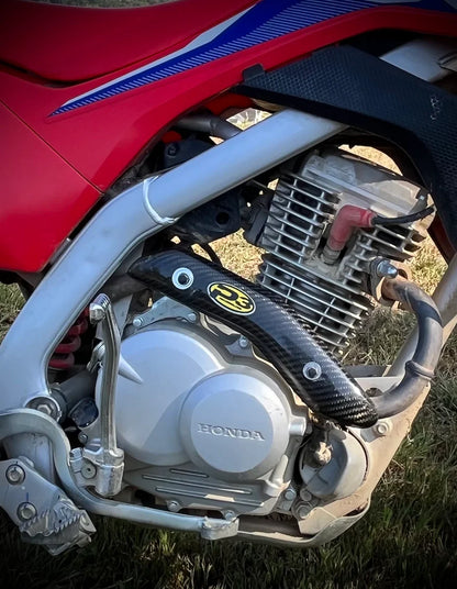 P3 CARBON - HEAT SHIELD - STOCK HEADER - HONDA CRF125 & CRF 150R 12-26