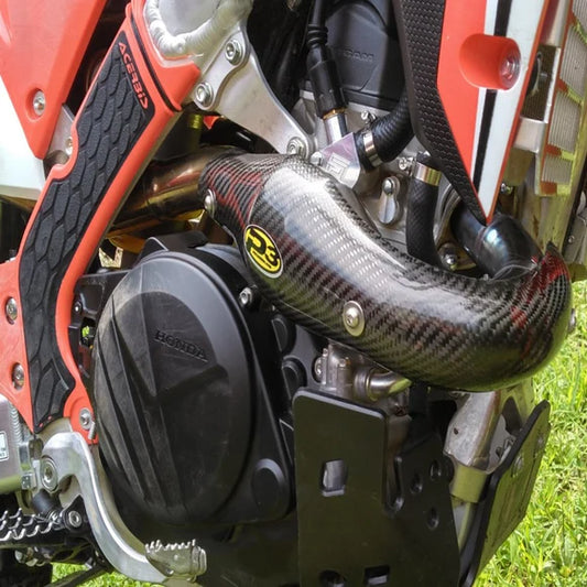 P3 CARBON - HEAT SHIELD - MAXCOVERAGE - FMF MEGABOMB HEADPIPE - HONDA 19-23 CRF450 RL/L/X