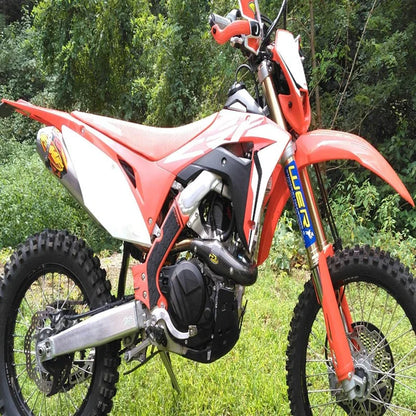 P3 CARBON - HEAT SHIELD - MAXCOVERAGE - FMF MEGABOMB HEADPIPE - HONDA 19-23 CRF450 RL/L/X