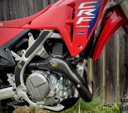 P3 CARBON - HEAT SHIELD - MAXCOVERAGE - STOCK HEADER - HONDA CRF 450R / 450RX 25-26