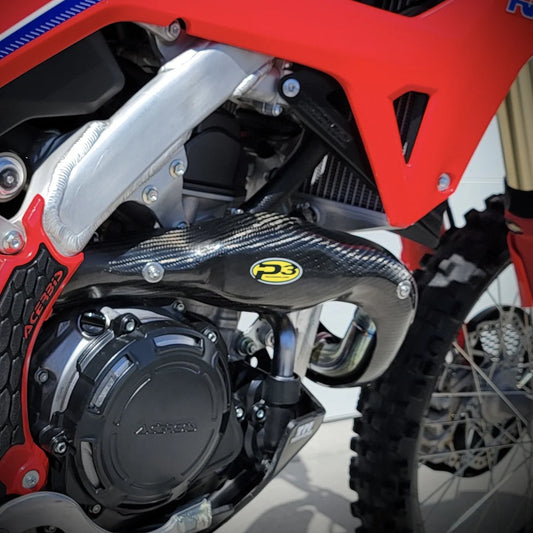 P3 CARBON - HEAT SHIELD - MAXCOVERAGE - FMF HEADPIPE - HONDA 21-26 CRF450R/RX