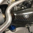 P3 CARBON - HEAT SHIELD - STOCK HEADER - KAWASAKI KX250F 17-20
