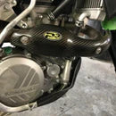 P3 CARBON - HEAT SHIELD - STOCK HEADER - KAWASAKI KX450F 16-18
