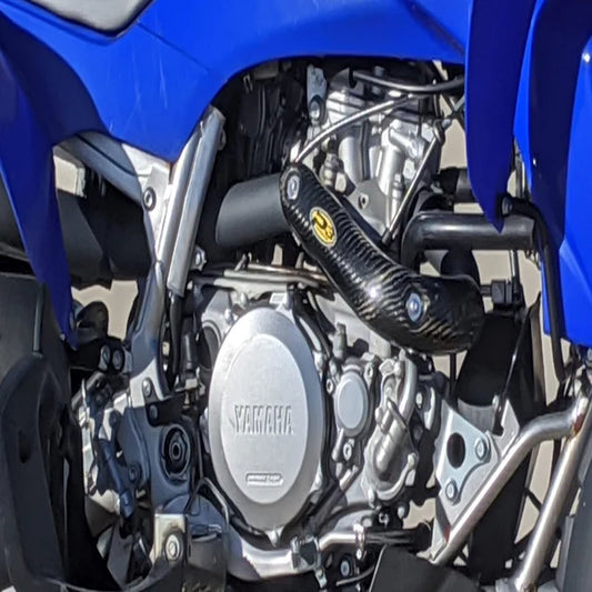 P3 CARBON - HEAT SHIELD - STOCK HEADER - YAMAHA YFZ450 04-26
