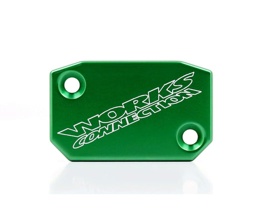 WORKS CONNECTION - FRONT BRAKE CAP GREEN - 21-068 - KAWASAKI KX450 24-25