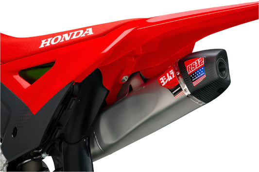 YOSHIMURA - RS-12 STAINLESS FULL EXHAUST SYSTEM W / STAINLESS SILENCER, HONDA 25 CRF450R/25 CRF450RX