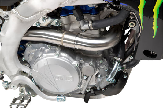 YOSHIMURA - RS-12 STAINLESS FULL EXHAUST SYSTEM W/ALU SILENCER - YAMAHA 20-22 YZ450F/21-23 YZ450FX