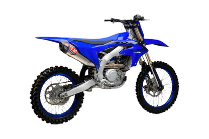 YOSHIMURA - RS-12 STAINLESS FULL EXHAUST SYSTEM W / ALU SILENCER - YAMAHA 23-26 YZ450F / 24-26 YZ450FX / 25-26 WR450F