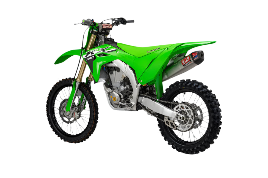 YOSHIMURA - RS-12 STAINLESS FULL EXHAUST SYSTEM W/STAINLESS SILENCER - KAWASAKI 24-25 KX450/KX450X