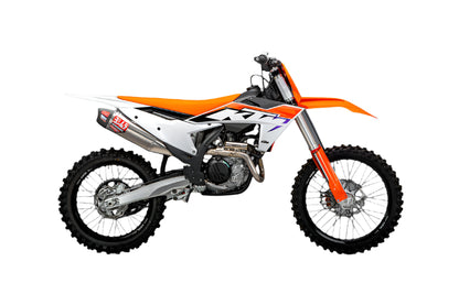 YOSHIMURA - RS-12 FULL TITANIUM EXHAUST SYSTEM W/TITANIUM SILENCER - 23+KTM 450 SX/XC-F/ 23+HUSQVARNA FC/FX 450 / 24+GAS GAS MC/EX 450F