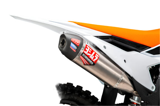 YOSHIMURA - RS-12 FULL TITANIUM EXHAUST SYSTEM W/TITANIUM SILENCER - 23+KTM 450 SX/XC-F/ 23+HUSQVARNA FC/FX 450 / 24+GAS GAS MC/EX 450F
