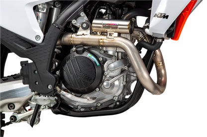 YOSHIMURA - RS-12 FULL TITANIUM EXHAUST SYSTEM W/TITANIUM SILENCER - 23+KTM 450 SX/XC-F/ 23+HUSQVARNA FC/FX 450 / 24+GAS GAS MC/EX 450F