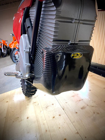 P3 CARBON - SKID PLATE - NO LINKAGE GUARD - STARK VARG - (ALL MODELS) / EX / SUPERMOTO 22-26