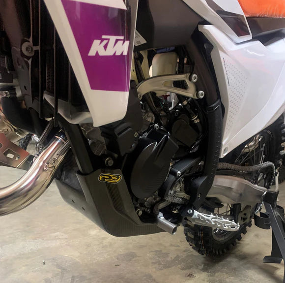 P3 CARBON - SKID PLATE - KTM / HUSQVARNA / GASGAS 125/150 MODELS 23-24