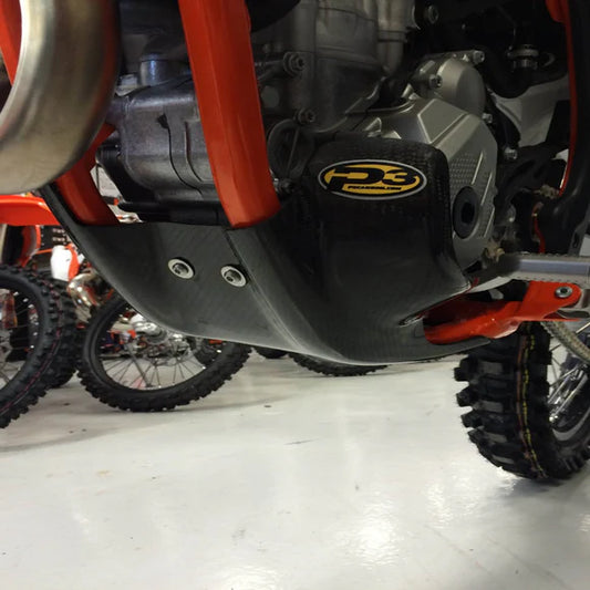P3 CARBON - HYBRID SKID PLATE - KTM/HUSQ 15 (FACTORY EDITION SX-F) | 16-18 250/350 SX-F/XC-F | FC/FX