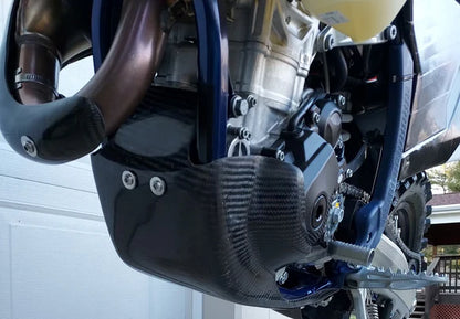 P3 CARBON - SKID PLATE - WITH LINKAGE GUARD - KTM SX-F/XC-F/EXC-F/WX-F / HUSQ FC/FX/FE 250/350 / GASGAS 250/350F 23-24